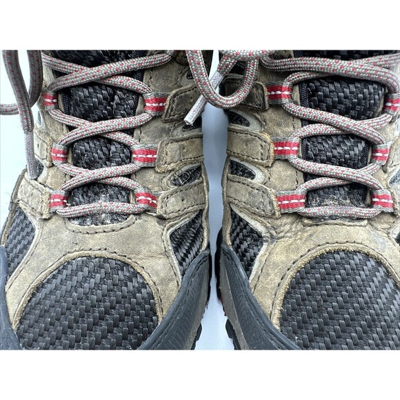 Merrell Womens Mid Hiking Boots Moab 2 Vibram Soles BROWN TAUPE Size US 6M - Picture 6 of 10